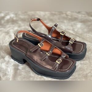 Women's platform Sandals | Size: 38 | Color: Brown
